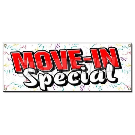 Signmission MOVE-IN-SPECIAL BANNER SIGN apartment rental rent storage free rent home house B-Move-In-Special
